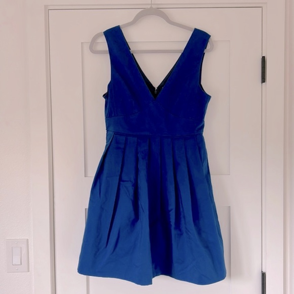 J.Crew blue dress flare skirt, size 8